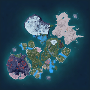 Night map of Pengullet Habitat