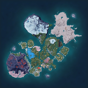 Night map of Univolt Habitat