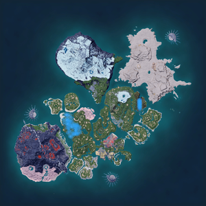 Night map of Arsox Habitat