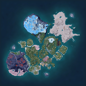 Night map of Mammorest Cryst Habitat