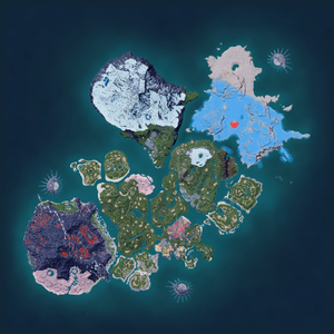 Night map of Suzaku Habitat
