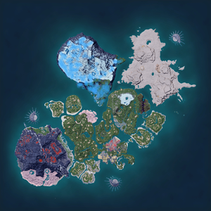Night map of Mau Cryst Habitat