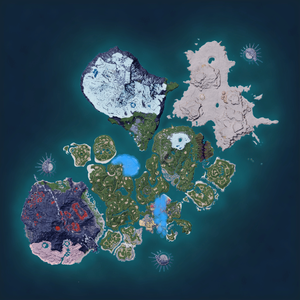 Night map of Sparkit Habitat