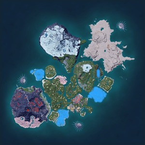 Night map of Rooby Habitat