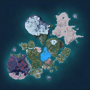 Night map of Bristla Habitat