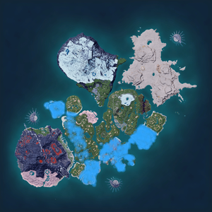 Night map of Hoocrates Habitat