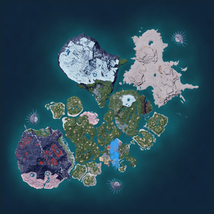 Night map of Vixy Habitat
