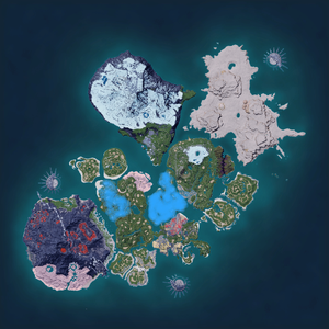 Night map of Galeclaw Habitat