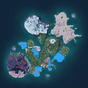 Night map of Gumoss Habitat