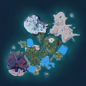 Night map of Daedream Habitat